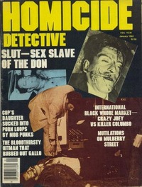 Homicide Detective January 1982 magazine back issue