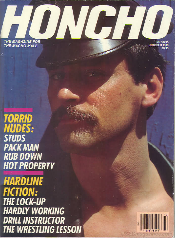 Honcho October 1983 magazine back issue Honcho magizine back copy Honcho October 1983 Gay Pornographic Adult Naked Mens Magazine Back Issue Published by Mavety Group. The Magazine For The Macho Male.