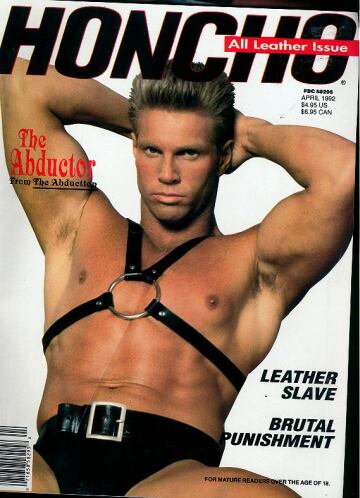 Honcho April 1992 magazine back issue Honcho magizine back copy Honcho April 1992 Gay Pornographic Adult Naked Mens Magazine Back Issue Published by Mavety Group. All Leather Issue.