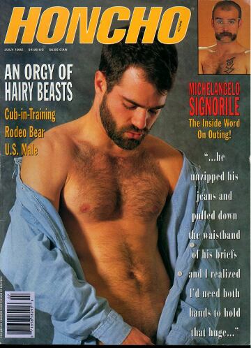 Honcho July 1992 magazine back issue Honcho magizine back copy Honcho July 1992 Gay Pornographic Adult Naked Mens Magazine Back Issue Published by Mavety Group. An Orgy Of Hairy Beasts.
