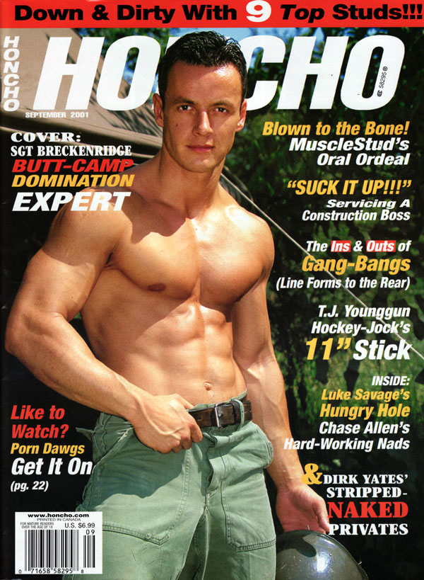 Honcho September 2001 magazine back issue Honcho magizine back copy september 2001 honcho magazine, gay army sex, gang-bangs, hard big cocks, gay cocks, staight guys fu