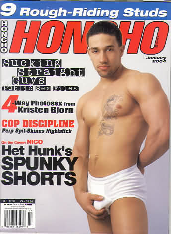 Honcho January 2004 magazine back issue Honcho magizine back copy Honcho January 2004 Gay Pornographic Adult Naked Mens Magazine Back Issue Published by Mavety Group. Coverguy Nico.