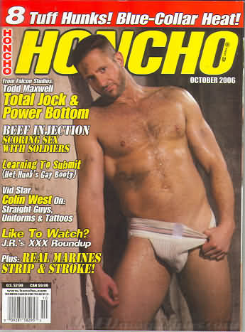 Honcho October 2006 magazine back issue Honcho magizine back copy Honcho October 2006 Gay Pornographic Adult Naked Mens Magazine Back Issue Published by Mavety Group. From Falcon Stuntos Todd Maxwell Total Jock & Power Bottom.