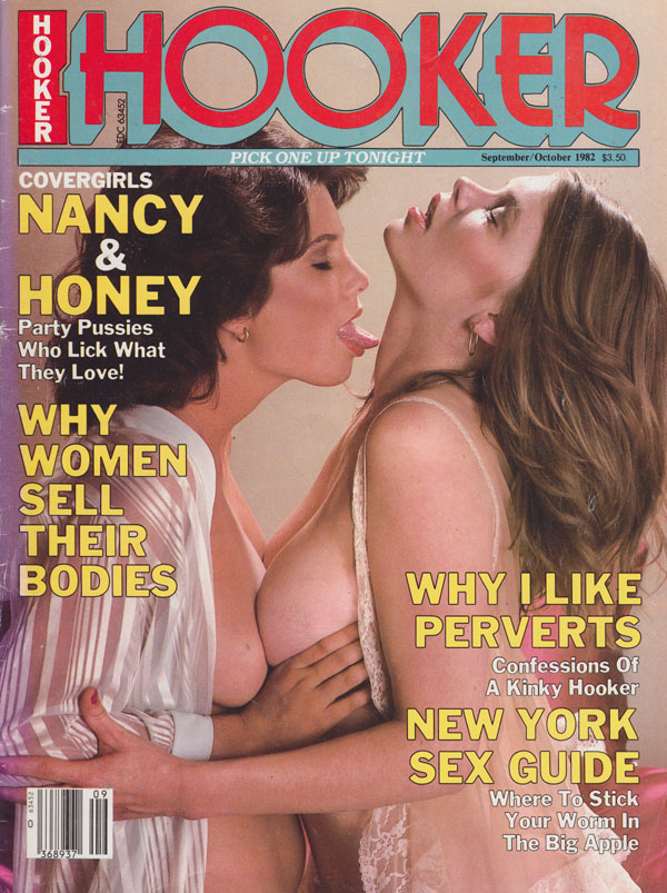 Hooker September/October 1982 magazine back issue Hooker magizine back copy hooker magazine 1982 back issues girl on girl lesbian pictorials xxx sex shots kinky prostitutes sex