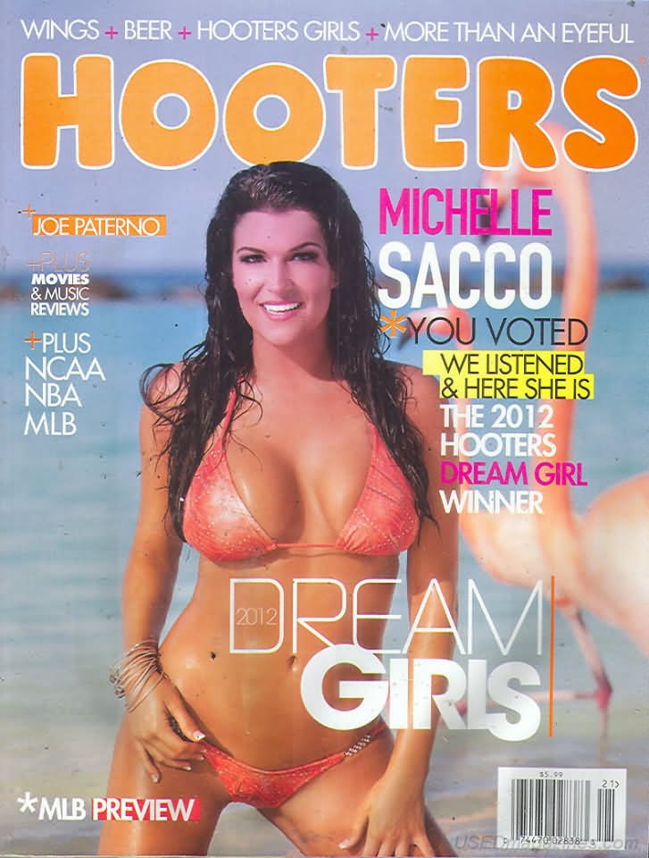 Hooters February 2012 magazine back issue Hooters magizine back copy 
