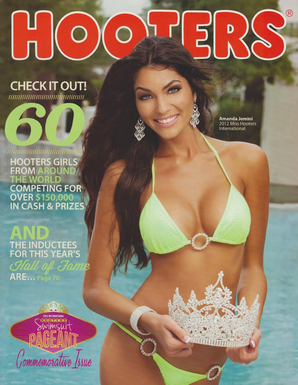 Hooters June 2013 magazine back issue Hooters magizine back copy 