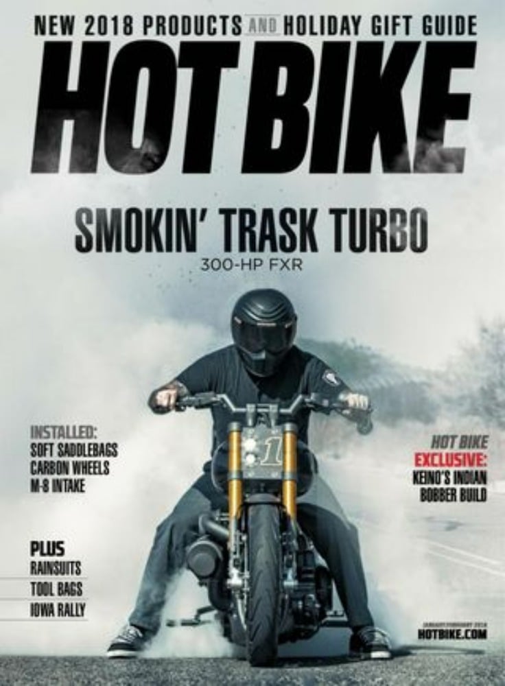 Hot Bike January/February 2018 magazine back issue Hot Bike magizine back copy 