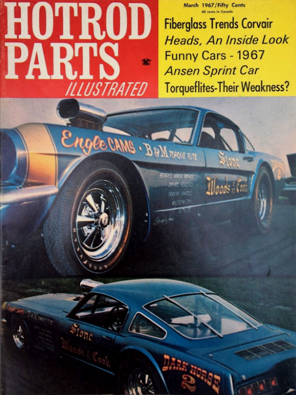 Hot Rod Parts March 1967 magazine back issue Hot Rod Parts magizine back copy 