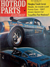 Hot Rod Parts March 1967 magazine back issue
