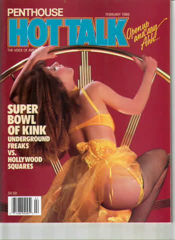 Hot Talk February 1989 magazine back issue Hot Talk magizine back copy 