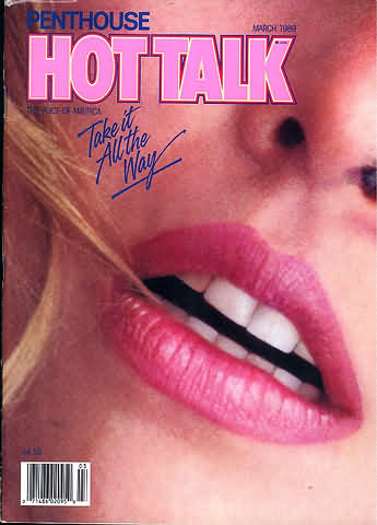 Hot Talk March 1989 magazine back issue Hot Talk magizine back copy 