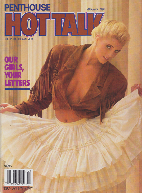 Hot Talk March/April 1991 magazine back issue Hot Talk magizine back copy beaurtiful. bar-breasted women, daydreams, pornographic, sexually fulfilled, maidens, satiated