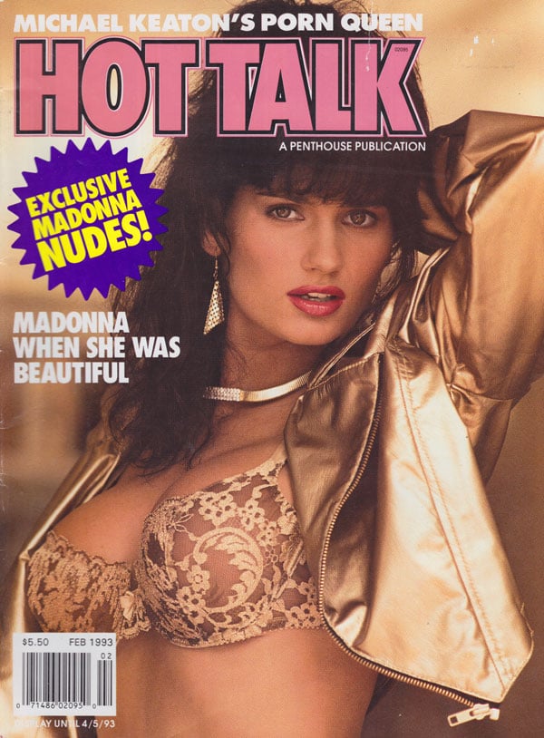 Hot Talk February 1993 magazine back issue Hot Talk magizine back copy penthouse's hottalk magazine 1993 back issues porn queens get nude madonna naked erotic explicit spr
