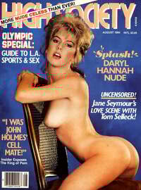 Darryl Hannah magazine pictorial High Society International August 1984