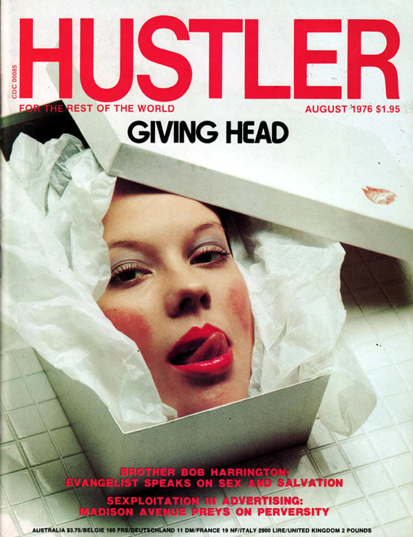 Hustler August 1976 magazine back issue Hustler magizine back copy hustler magazine back issues, amazing ladies nude, star interviews, adult comics, larry flynt,  1976