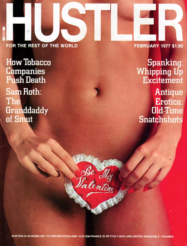 Hustler February 1977 magazine back issue Hustler magizine back copy hustler magazine back issues, amazing ladies nude, star interviews, adult comics, larry flynt,  1977