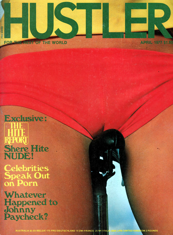 Hustler April 1977 magazine back issue Hustler magizine back copy hustler magazine back issues, amazing ladies nude, star interviews, adult comics, larry flynt,  1977