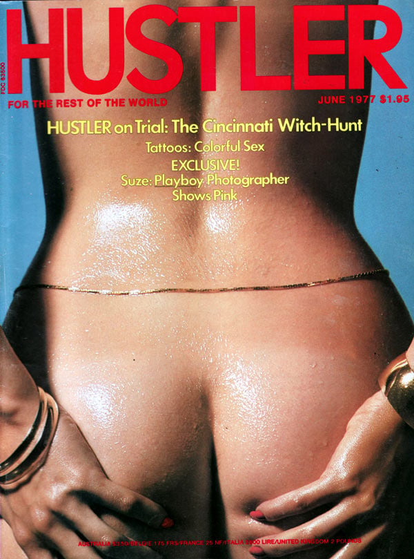 Hustler June 1977 magazine back issue Hustler magizine back copy hustler magazine back issues, amazing ladies nude, star interviews, adult comics, larry flynt,  1977