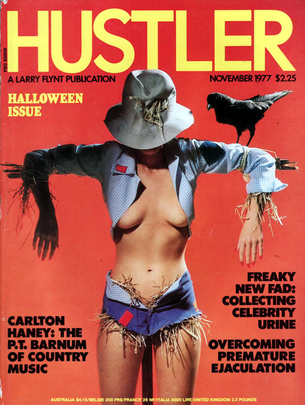 Hustler November 1977 magazine back issue Hustler magizine back copy hustler magazine back issues, amazing ladies nude, star interviews, adult comics, larry flynt,  1977