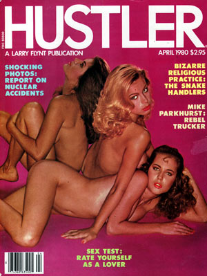 Hustler April 1980 magazine back issue Hustler magizine back copy hustler magazine back issues, amazing ladies nude, star interviews, adult comics, larry flynt,  1980