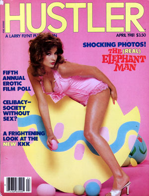 Hustler April 1981 magazine back issue Hustler magizine back copy hustler magazine back issues, amazing ladies nude, star interviews, adult comics, larry flynt,  1981