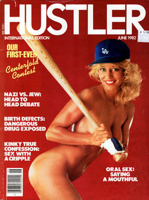 Hustler June 1982 magazine back issue Hustler magizine back copy hustler magazine back issues, amazing ladies nude, star interviews, adult comics, larry flynt,  1982