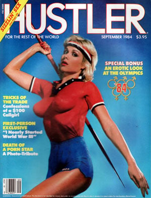 Hustler September 1984 magazine back issue Hustler magizine back copy hustler magazine back issues, amazing ladies nude, star interviews, adult comics, larry flynt,  1984