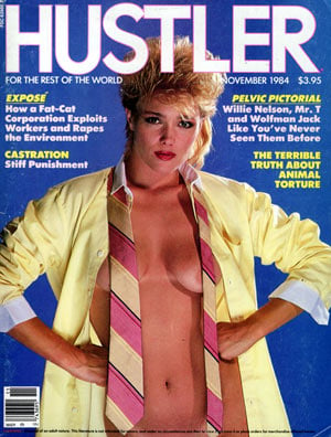 Hustler November 1984 magazine back issue Hustler magizine back copy Hustler November 1984 Adult Pornographic Magazine Back Issue Published by LFP, Larry Flynt Publications. Covergirl Pamela Photographed by James Baes.