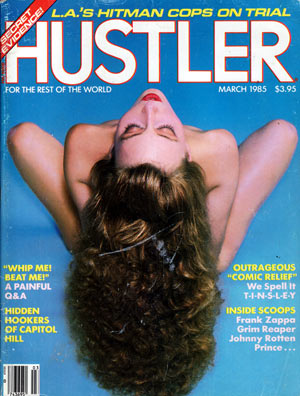 Hustler March 1985 magazine back issue Hustler magizine back copy hustler magazine back issues, amazing ladies nude, star interviews, adult comics, larry flynt,  1985