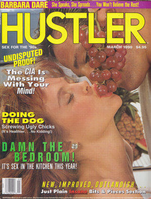 Hustler March 1990 magazine back issue Hustler magizine back copy hustler magazine back issues, amazing ladies nude, star interviews, adult comics, larry flynt,  1990
