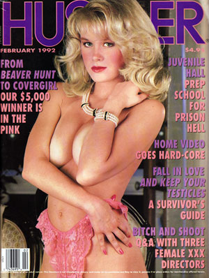 Hustler February 1992 magazine back issue Hustler magizine back copy Hustler February 1992 Adult Pornographic Magazine Back Issue Published by LFP, Larry Flynt Publications. Covergirl Samantha Photographed by Clive McLean.