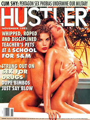 Hustler November 1992 magazine back issue Hustler magizine back copy Hustler November 1992 Adult Pornographic Magazine Back Issue Published by LFP, Larry Flynt Publications. Covergirl Mia and Marie Photographed by Matti Klatt.
