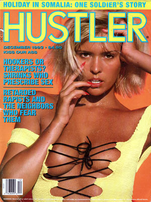 Hustler December 1993 magazine back issue Hustler magizine back copy Hustler December 1993 Adult Pornographic Magazine Back Issue Published by LFP, Larry Flynt Publications. Covergirl & Honey of the Month Centerfold Kizzy Photographed by James Baes.