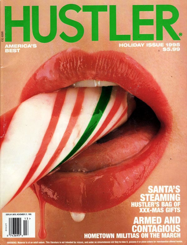 Hustler Holiday 1995 magazine back issue Hustler magizine back copy hustler magazine back issues, amazing ladies nude, star interviews, adult comics, larry flynt,  1995