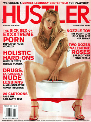 Hustler February 1999 magazine back issue Hustler magizine back copy hustler magazine back issues, amazing ladies nude, star interviews, adult comics, larry flynt,  1999