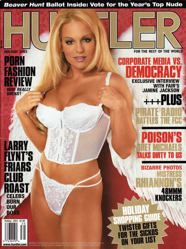 Hustler Holiday 2003 magazine back issue Hustler magizine back copy Hustler Holiday 2003 Adult Pornographic Magazine Back Issue Published by LFP, Larry Flynt Publications. Covergirl Georgia Adair Photographed by Michael Bisco.