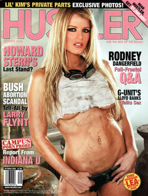 Hustler October 2004 magazine back issue Hustler magizine back copy hustler magazine back issues, amazing ladies nude, star interviews, adult comics, larry flynt,  2004