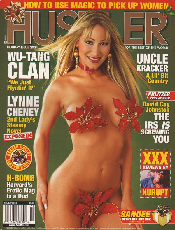 Hustler Holiday 2004 magazine back issue Hustler magizine back copy Hustler Holiday 2004 Adult Pornographic Magazine Back Issue Published by LFP, Larry Flynt Publications. Covergirl & Centerfold Honey of the Month Sandee Photographed by Matti Klatt.