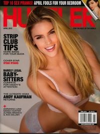 Hustler April 2015 magazine back issue cover image