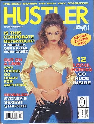 Hustler Australia Vol. 4 # 11 magazine back issue Hustler Australia magizine back copy Hustler Australia Vol. 4 # 11 Adult Pornographic Magazine Back Issue Published by LFP, Larry Flynt Publications. The Best Women The Best Way: Starkers!.