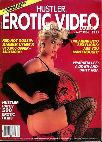 Hustler Erotic Video Guide May 1986 magazine back issue Hustler Erotic Video Guide magizine back copy Hustler Erotic Video Guide May 1986 Adult Pornographic Magazine Back Issue Published by LFP, Larry Flynt Publications. Red - Hot Gossip: Amber Lynn's $ 10,000 Offer - And More!.