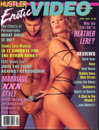 Hustler Erotic Video Guide April 1992 magazine back issue Hustler Erotic Video Guide magizine back copy Hustler Erotic Video Guide April 1992 Adult Pornographic Magazine Back Issue Published by LFP, Larry Flynt Publications. The Effects Of Pornography What Does It Do?.