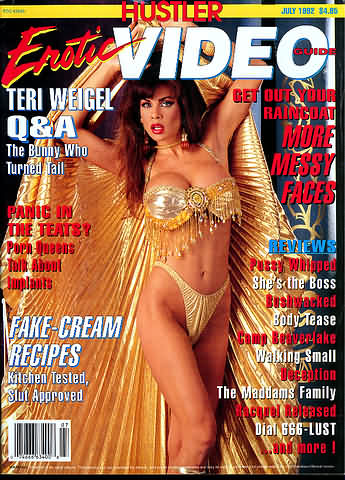 Hustler Erotic Video Guide July 1992 magazine back issue Hustler Erotic Video Guide magizine back copy Hustler Erotic Video Guide July 1992 Adult Pornographic Magazine Back Issue Published by LFP, Larry Flynt Publications. Teri Weigel Q&A The Bunny Who Turned Tail.