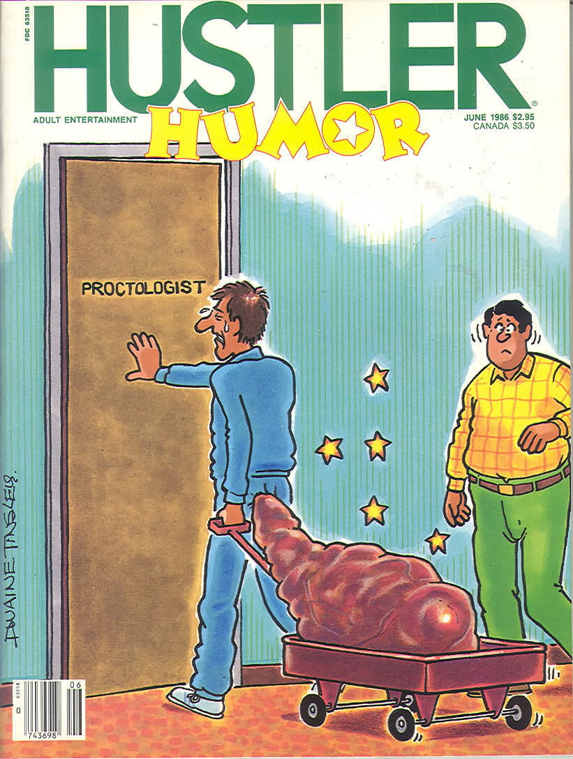 Hustler Humour June 1986 magazine back issue Hustler Humour magizine back copy Hustler Humour June 1986 Adult Pornographic Magazine Back Issue Published by LFP, Larry Flynt Publications. Adult Entertainment.