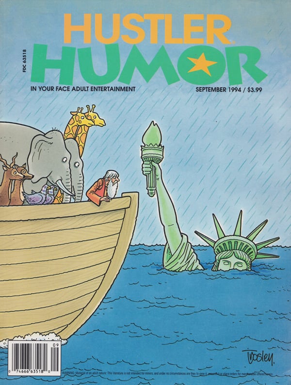 Hustler Humor September 1994 magazine back issue Hustler Humour magizine back copy Ass Ortment,Multiple Choise Question,WOMAN TO MAN DICTIONARY,Driving Teste,THE BLACK ART