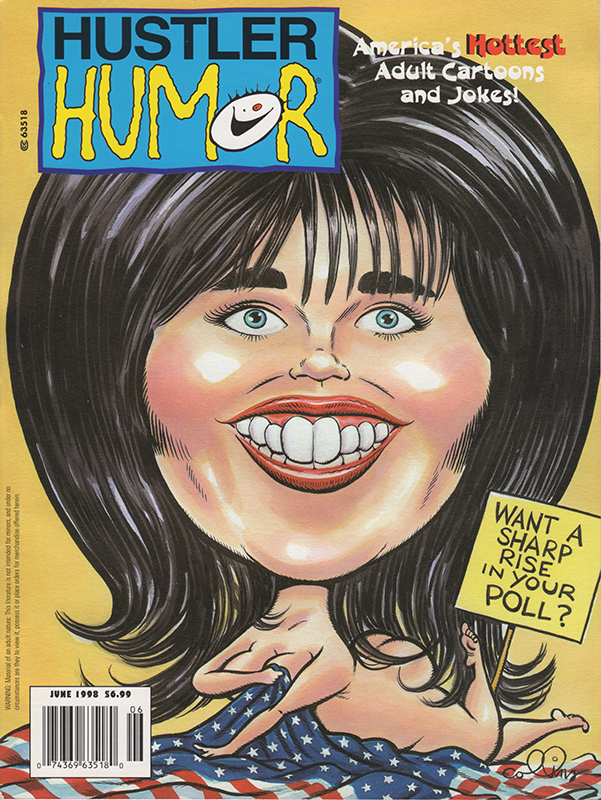 Hustler Humour June 1998 magazine back issue Hustler Humour magizine back copy Hustler Humour June 1998 Adult Pornographic Magazine Back Issue Published by LFP, Larry Flynt Publications. America's Hottest Adult Cartoons And Jokes.