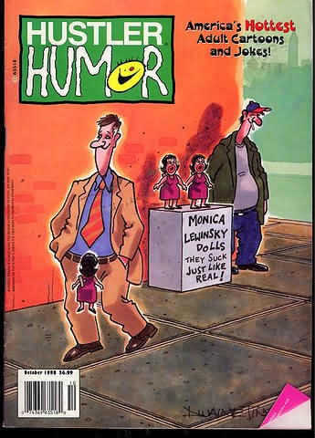 Hustler Humor October 1998 magazine back issue Hustler Humour magizine back copy Hustler Humor October 1998 Adult Pornographic Magazine Back Issue Published by LFP, Larry Flynt Publications. America's Hottest Adult Cartoons And Jokes!.