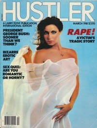 Clive McLean magazine cover appearance Hustler International March 1981