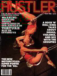 Clive McLean magazine cover appearance Hustler International May 1982