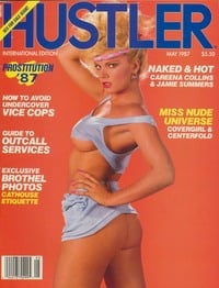 Clive McLean magazine cover appearance Hustler International May 1987